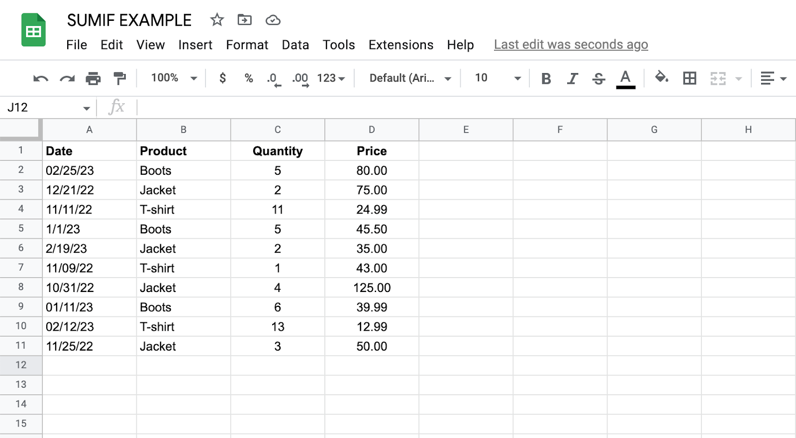 How To Use SumIf In Google Sheets